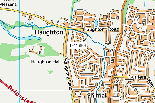 TF11 8HH map - OS VectorMap District (Ordnance Survey) TF11 8HH map - OS VectorMap District (Ordnance Survey)