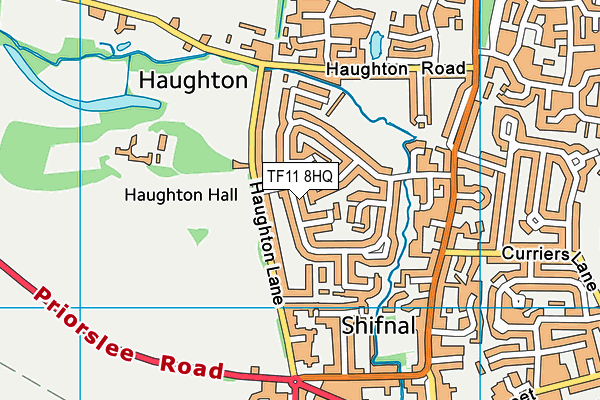 TF11 8HQ map - OS VectorMap District (Ordnance Survey) TF11 8HQ map - OS VectorMap District (Ordnance Survey)