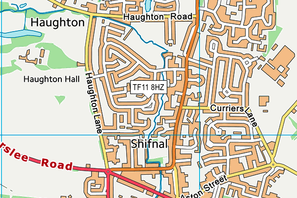 TF11 8HZ map - OS VectorMap District (Ordnance Survey)