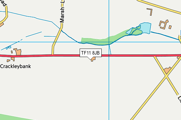 TF11 8JB map - OS VectorMap District (Ordnance Survey) TF11 8JB map - OS VectorMap District (Ordnance Survey)