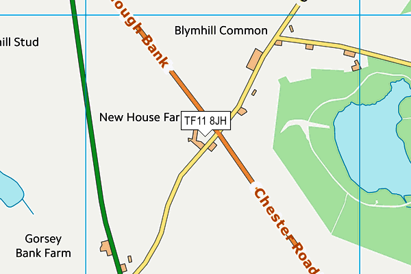 TF11 8JH map - OS VectorMap District (Ordnance Survey) TF11 8JH map - OS VectorMap District (Ordnance Survey)