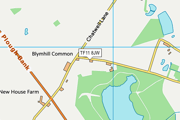 TF11 8JW map - OS VectorMap District (Ordnance Survey) TF11 8JW map - OS VectorMap District (Ordnance Survey)