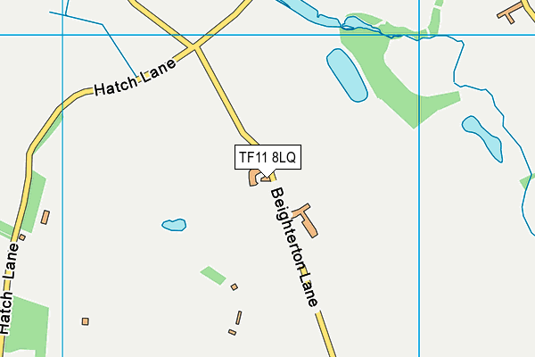 TF11 8LQ map - OS VectorMap District (Ordnance Survey) TF11 8LQ map - OS VectorMap District (Ordnance Survey)