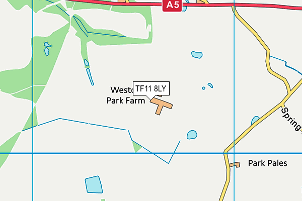 TF11 8LY map - OS VectorMap District (Ordnance Survey) TF11 8LY map - OS VectorMap District (Ordnance Survey)