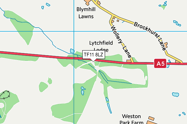 TF11 8LZ map - OS VectorMap District (Ordnance Survey) TF11 8LZ map - OS VectorMap District (Ordnance Survey)