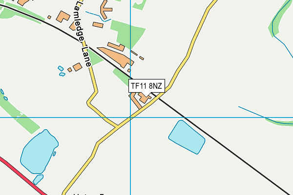 TF11 8NZ map - OS VectorMap District (Ordnance Survey) TF11 8NZ map - OS VectorMap District (Ordnance Survey)