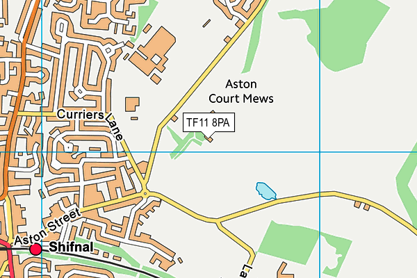 TF11 8PA map - OS VectorMap District (Ordnance Survey) TF11 8PA map - OS VectorMap District (Ordnance Survey)