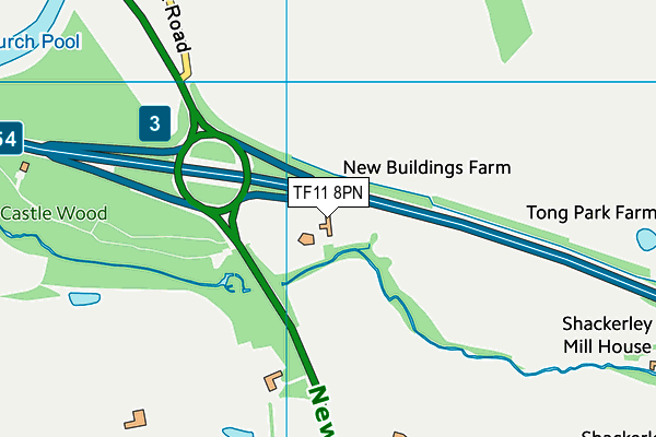 TF11 8PN map - OS VectorMap District (Ordnance Survey) TF11 8PN map - OS VectorMap District (Ordnance Survey)