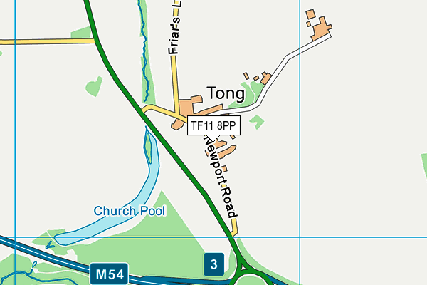 TF11 8PP map - OS VectorMap District (Ordnance Survey) TF11 8PP map - OS VectorMap District (Ordnance Survey)