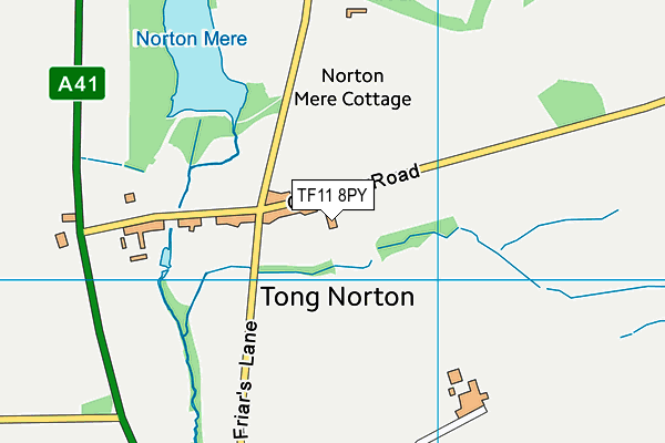 TF11 8PY map - OS VectorMap District (Ordnance Survey) TF11 8PY map - OS VectorMap District (Ordnance Survey)