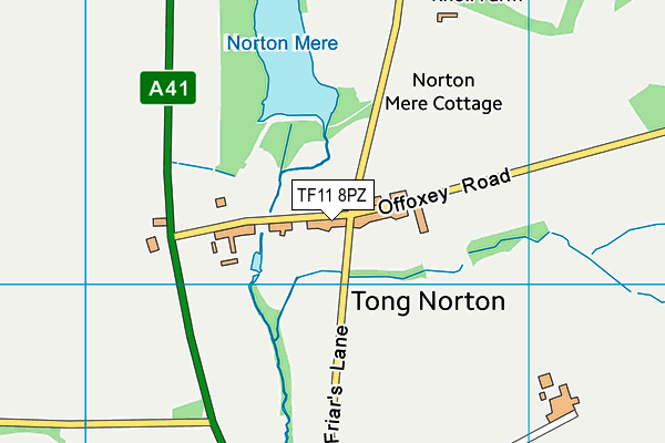 TF11 8PZ map - OS VectorMap District (Ordnance Survey) TF11 8PZ map - OS VectorMap District (Ordnance Survey)