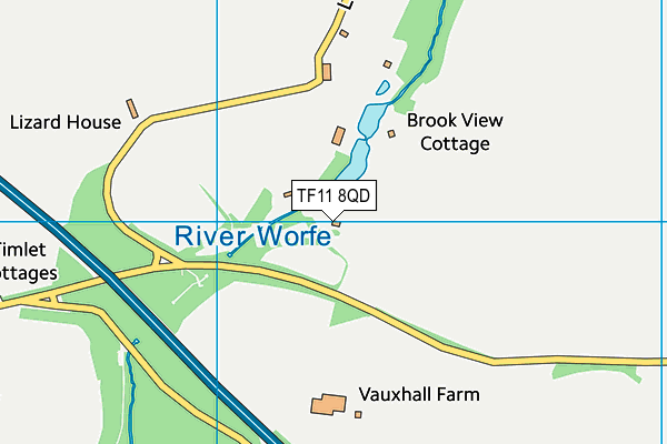 TF11 8QD map - OS VectorMap District (Ordnance Survey) TF11 8QD map - OS VectorMap District (Ordnance Survey)