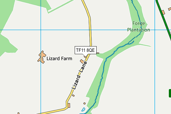 TF11 8QE map - OS VectorMap District (Ordnance Survey) TF11 8QE map - OS VectorMap District (Ordnance Survey)