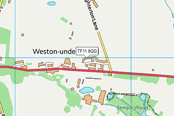 TF11 8QG map - OS VectorMap District (Ordnance Survey) TF11 8QG map - OS VectorMap District (Ordnance Survey)