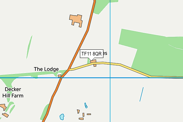 TF11 8QR map - OS VectorMap District (Ordnance Survey) TF11 8QR map - OS VectorMap District (Ordnance Survey)