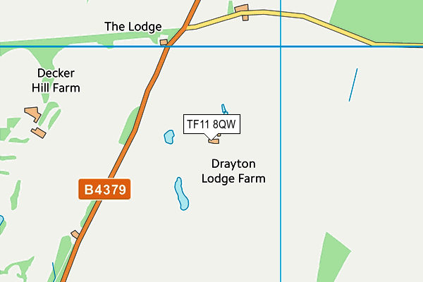 TF11 8QW map - OS VectorMap District (Ordnance Survey) TF11 8QW map - OS VectorMap District (Ordnance Survey)