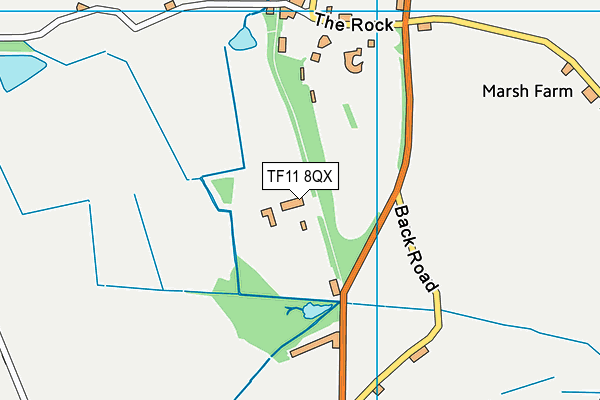TF11 8QX map - OS VectorMap District (Ordnance Survey) TF11 8QX map - OS VectorMap District (Ordnance Survey)