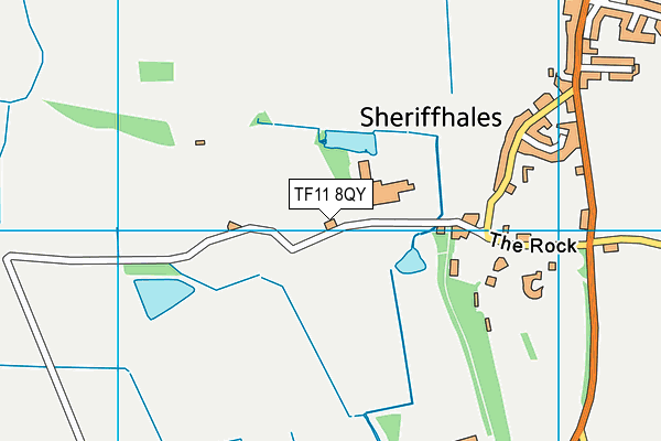 TF11 8QY map - OS VectorMap District (Ordnance Survey) TF11 8QY map - OS VectorMap District (Ordnance Survey)