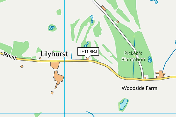 TF11 8RJ map - OS VectorMap District (Ordnance Survey) TF11 8RJ map - OS VectorMap District (Ordnance Survey)