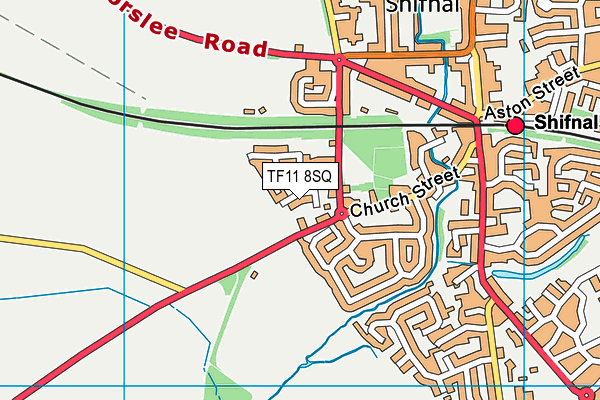TF11 8SQ map - OS VectorMap District (Ordnance Survey) TF11 8SQ map - OS VectorMap District (Ordnance Survey)