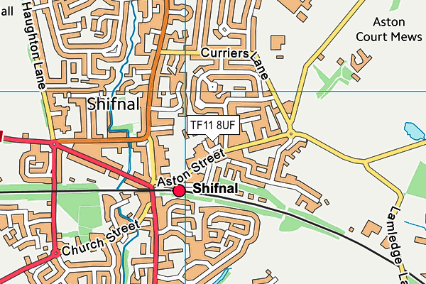 TF11 8UF map - OS VectorMap District (Ordnance Survey) TF11 8UF map - OS VectorMap District (Ordnance Survey)