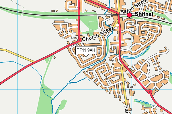 TF11 9AH map - OS VectorMap District (Ordnance Survey) TF11 9AH map - OS VectorMap District (Ordnance Survey)