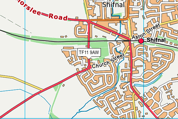 TF11 9AW map - OS VectorMap District (Ordnance Survey) TF11 9AW map - OS VectorMap District (Ordnance Survey)