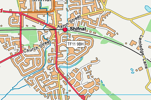 TF11 9BH map - OS VectorMap District (Ordnance Survey) TF11 9BH map - OS VectorMap District (Ordnance Survey)