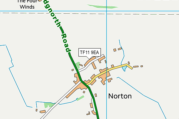 TF11 9EA map - OS VectorMap District (Ordnance Survey) TF11 9EA map - OS VectorMap District (Ordnance Survey)