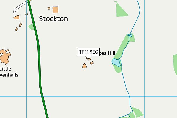 TF11 9EG map - OS VectorMap District (Ordnance Survey) TF11 9EG map - OS VectorMap District (Ordnance Survey)