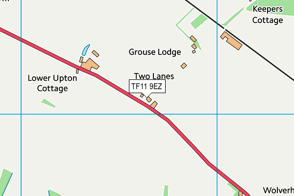 TF11 9EZ map - OS VectorMap District (Ordnance Survey) TF11 9EZ map - OS VectorMap District (Ordnance Survey)