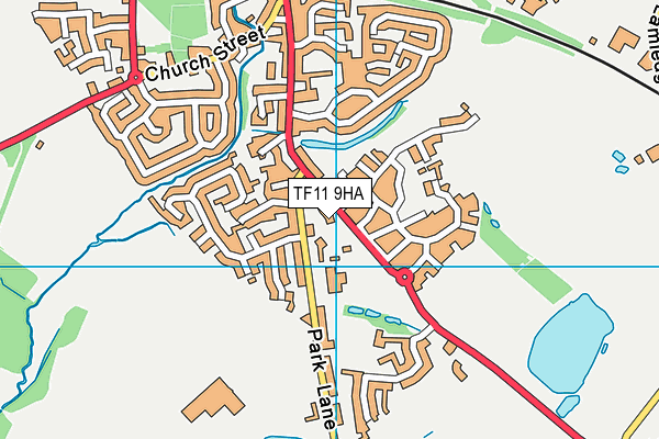 TF11 9HA map - OS VectorMap District (Ordnance Survey) TF11 9HA map - OS VectorMap District (Ordnance Survey)
