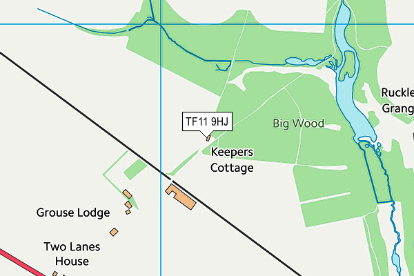 TF11 9HJ map - OS VectorMap District (Ordnance Survey) TF11 9HJ map - OS VectorMap District (Ordnance Survey)