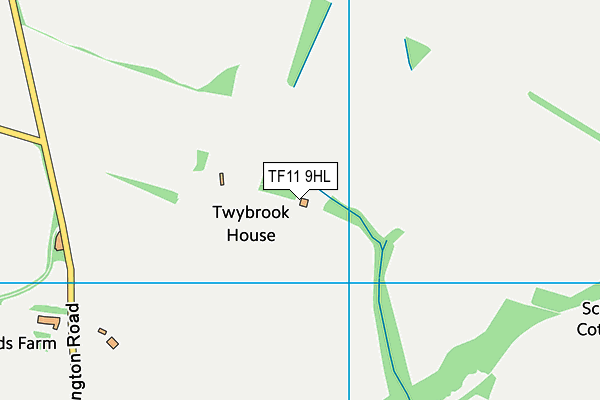 TF11 9HL map - OS VectorMap District (Ordnance Survey) TF11 9HL map - OS VectorMap District (Ordnance Survey)