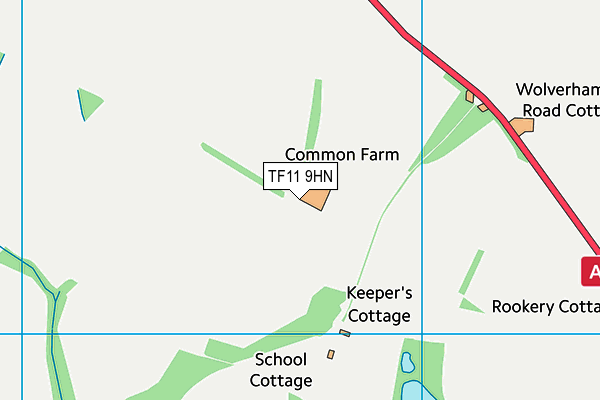 TF11 9HN map - OS VectorMap District (Ordnance Survey) TF11 9HN map - OS VectorMap District (Ordnance Survey)