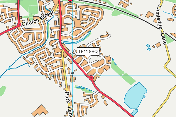 TF11 9HQ map - OS VectorMap District (Ordnance Survey) TF11 9HQ map - OS VectorMap District (Ordnance Survey)