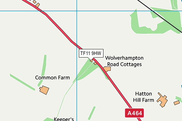 TF11 9HW map - OS VectorMap District (Ordnance Survey) TF11 9HW map - OS VectorMap District (Ordnance Survey)