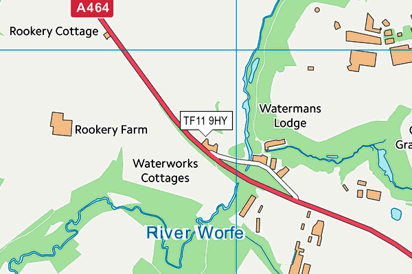 TF11 9HY map - OS VectorMap District (Ordnance Survey)