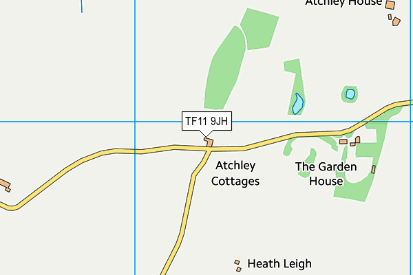 TF11 9JH map - OS VectorMap District (Ordnance Survey) TF11 9JH map - OS VectorMap District (Ordnance Survey)