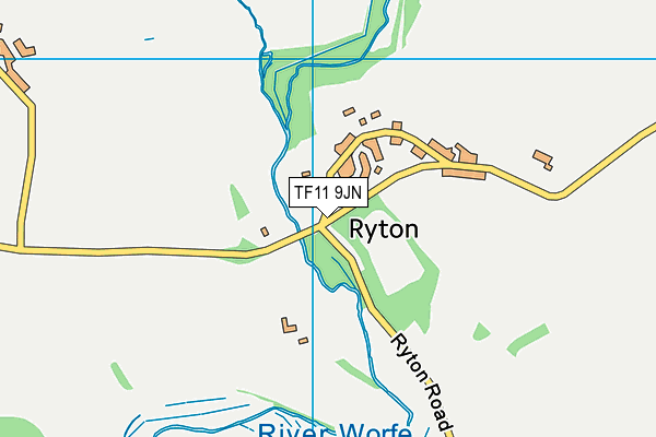 TF11 9JN map - OS VectorMap District (Ordnance Survey)