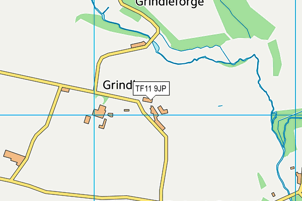 TF11 9JP map - OS VectorMap District (Ordnance Survey) TF11 9JP map - OS VectorMap District (Ordnance Survey)