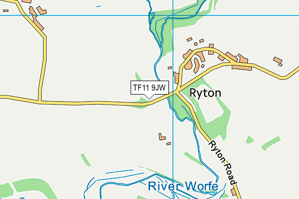 TF11 9JW map - OS VectorMap District (Ordnance Survey) TF11 9JW map - OS VectorMap District (Ordnance Survey)