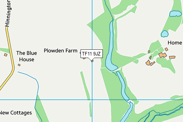 TF11 9JZ map - OS VectorMap District (Ordnance Survey) TF11 9JZ map - OS VectorMap District (Ordnance Survey)