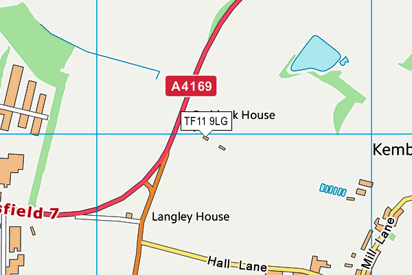 TF11 9LG map - OS VectorMap District (Ordnance Survey) TF11 9LG map - OS VectorMap District (Ordnance Survey)