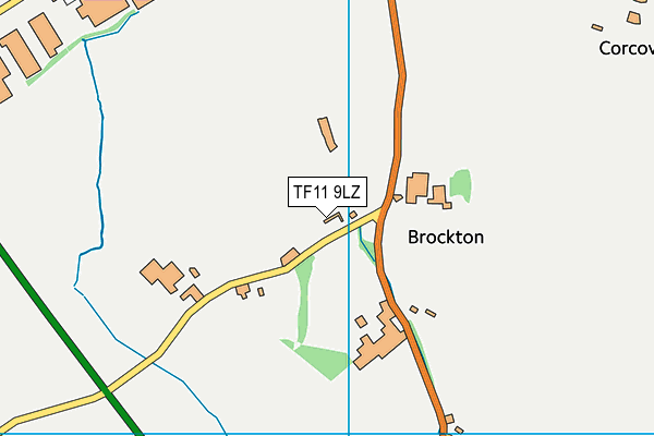 TF11 9LZ map - OS VectorMap District (Ordnance Survey) TF11 9LZ map - OS VectorMap District (Ordnance Survey)