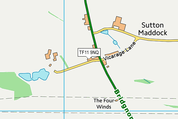 TF11 9NQ map - OS VectorMap District (Ordnance Survey) TF11 9NQ map - OS VectorMap District (Ordnance Survey)