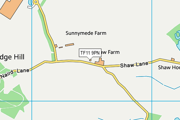 TF11 9PN map - OS VectorMap District (Ordnance Survey) TF11 9PN map - OS VectorMap District (Ordnance Survey)