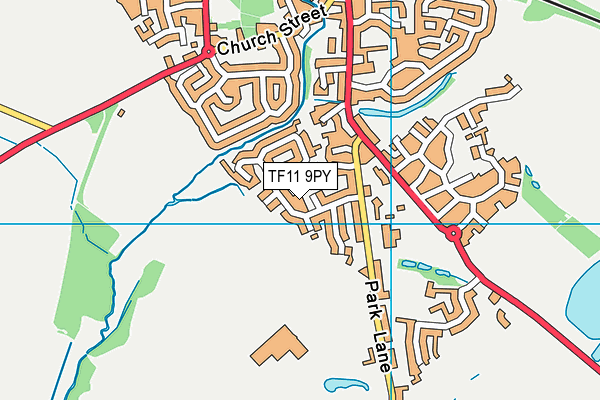 TF11 9PY map - OS VectorMap District (Ordnance Survey) TF11 9PY map - OS VectorMap District (Ordnance Survey)