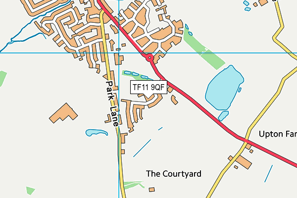 TF11 9QF map - OS VectorMap District (Ordnance Survey) TF11 9QF map - OS VectorMap District (Ordnance Survey)