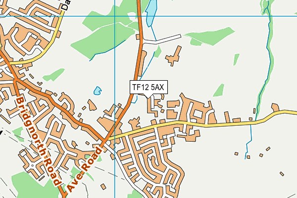TF12 5AX map - OS VectorMap District (Ordnance Survey) TF12 5AX map - OS VectorMap District (Ordnance Survey)